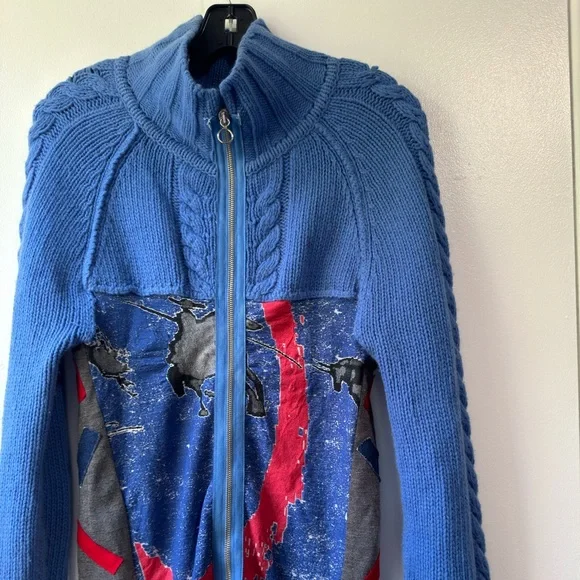 Creole Women’s Full Zipper Wool Blend Sweater Jacket Size 1 - Picture 5 of 10